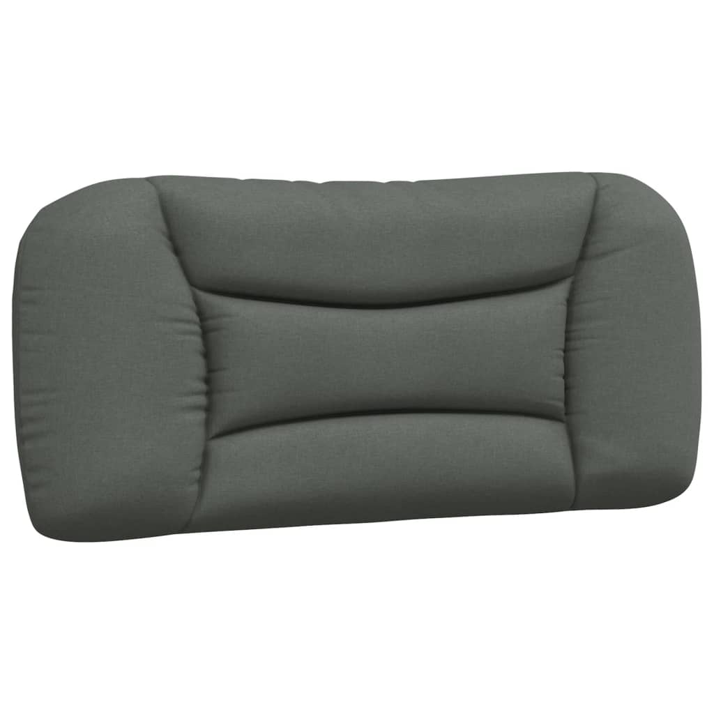 Coussin de tête de lit gris foncé 90 cm tissu - XIOS