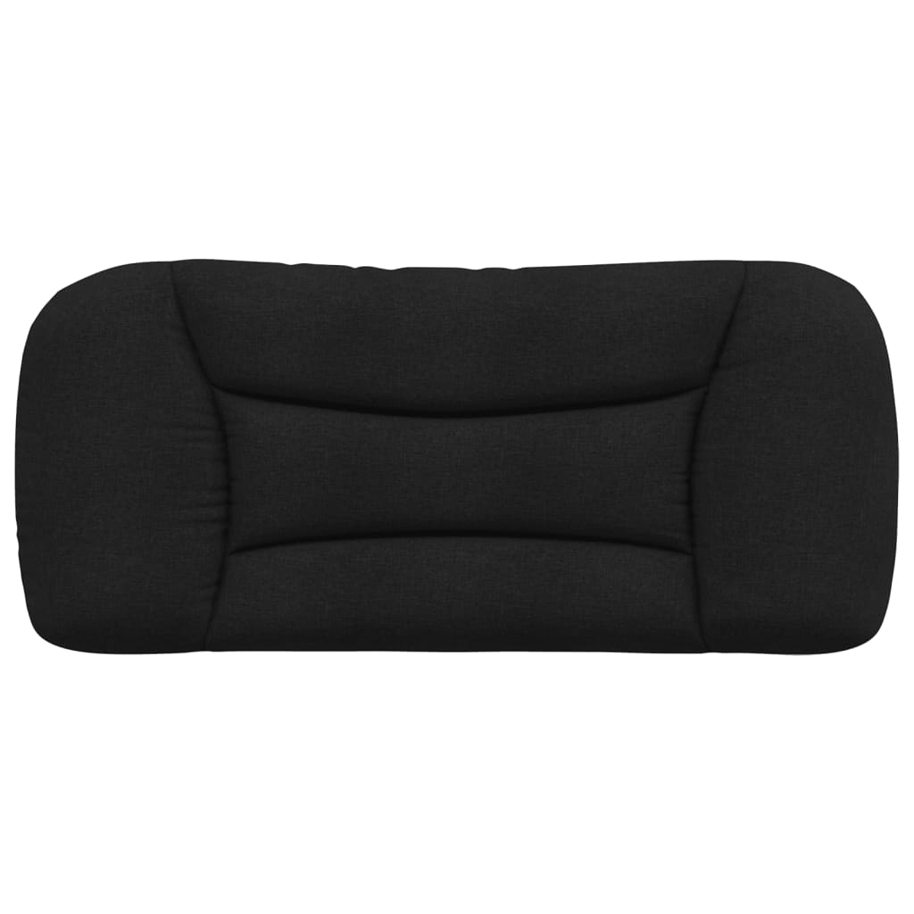 Coussin de tête de lit noir 90 cm tissu - XIOS