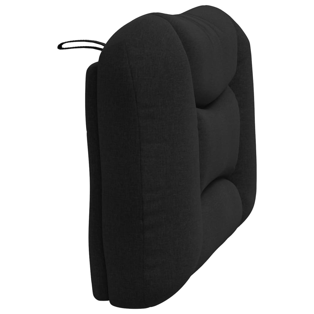 Coussin de tête de lit noir 90 cm tissu - XIOS