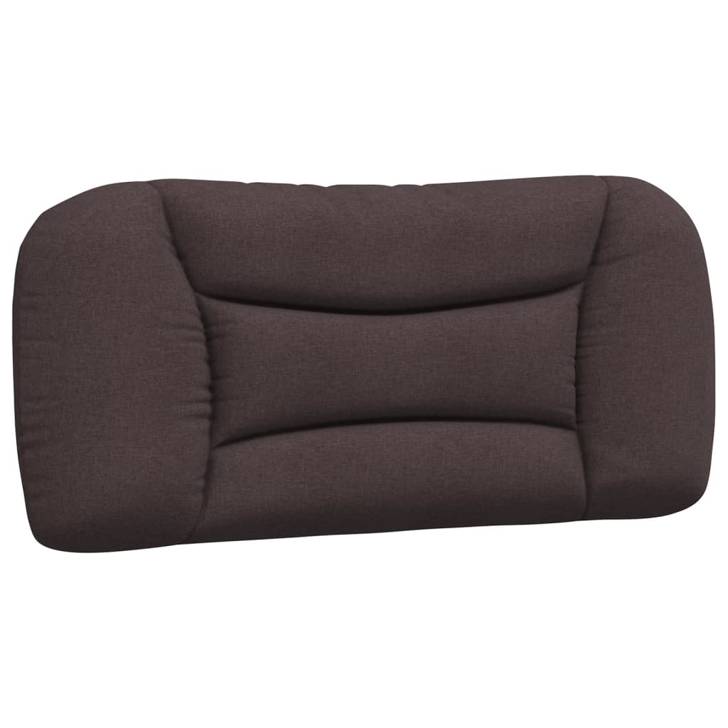 Coussin de tête de lit marron foncé 90 cm tissu - XIOS
