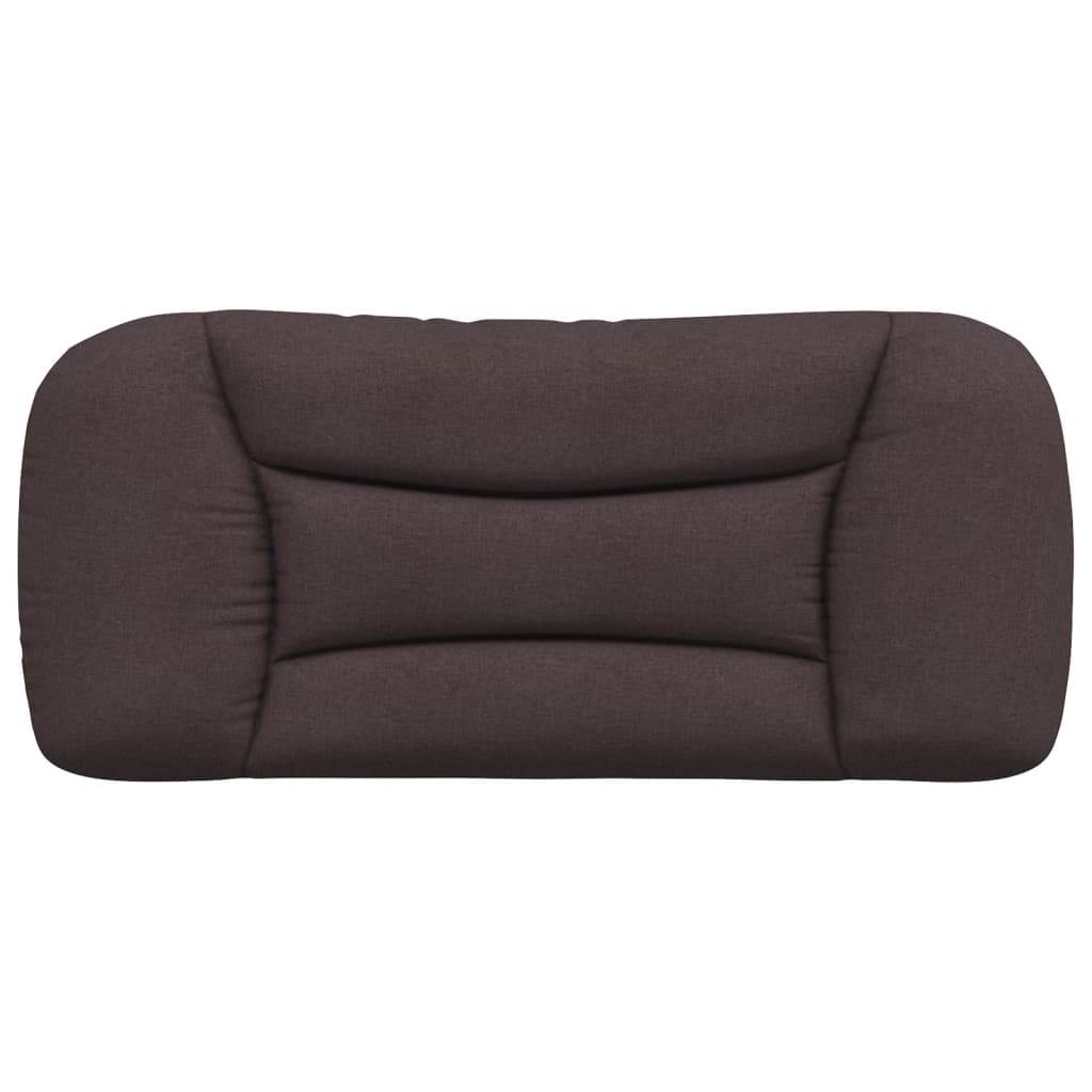 Coussin de tête de lit marron foncé 90 cm tissu - XIOS