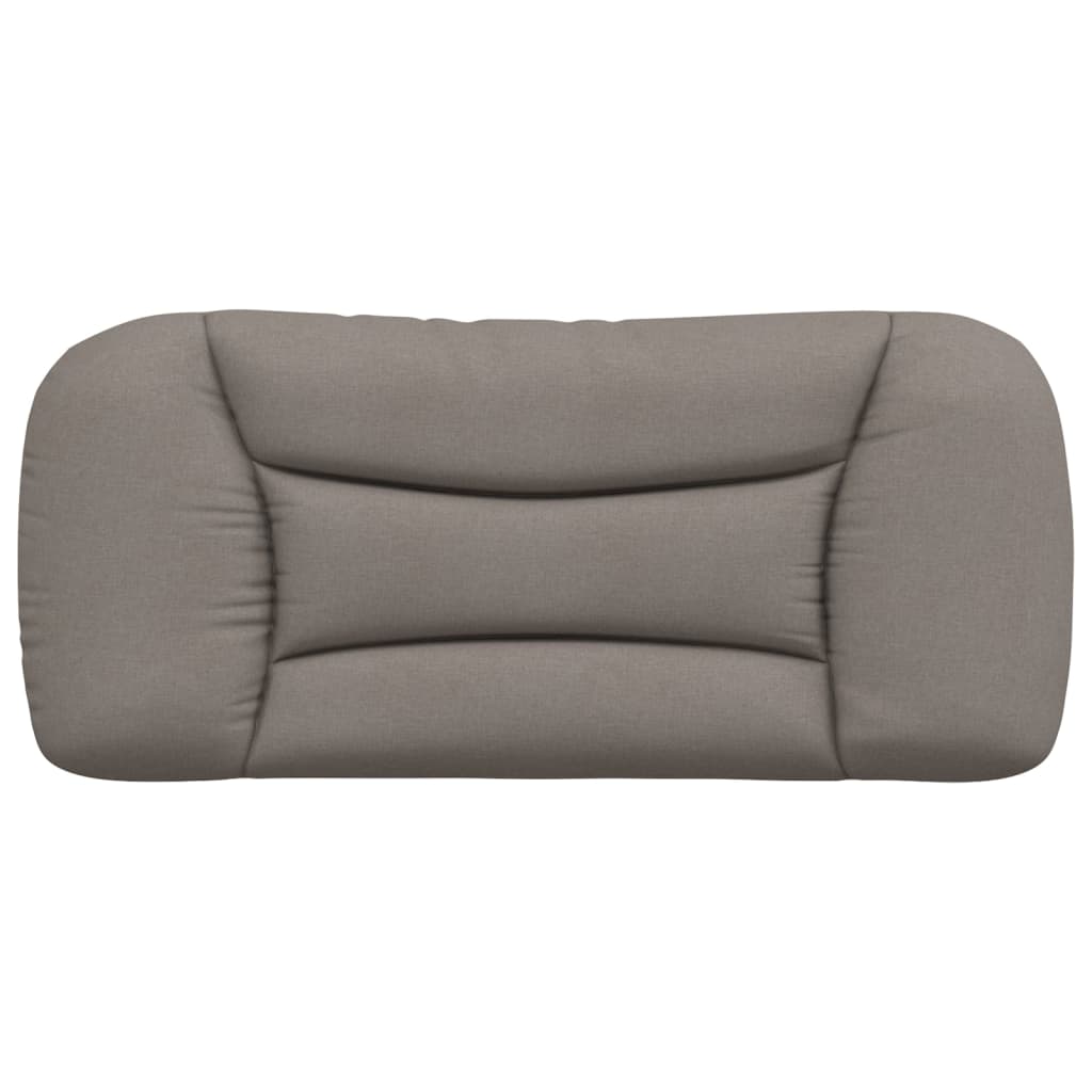Coussin de tête de lit taupe 90 cm tissu - XIOS