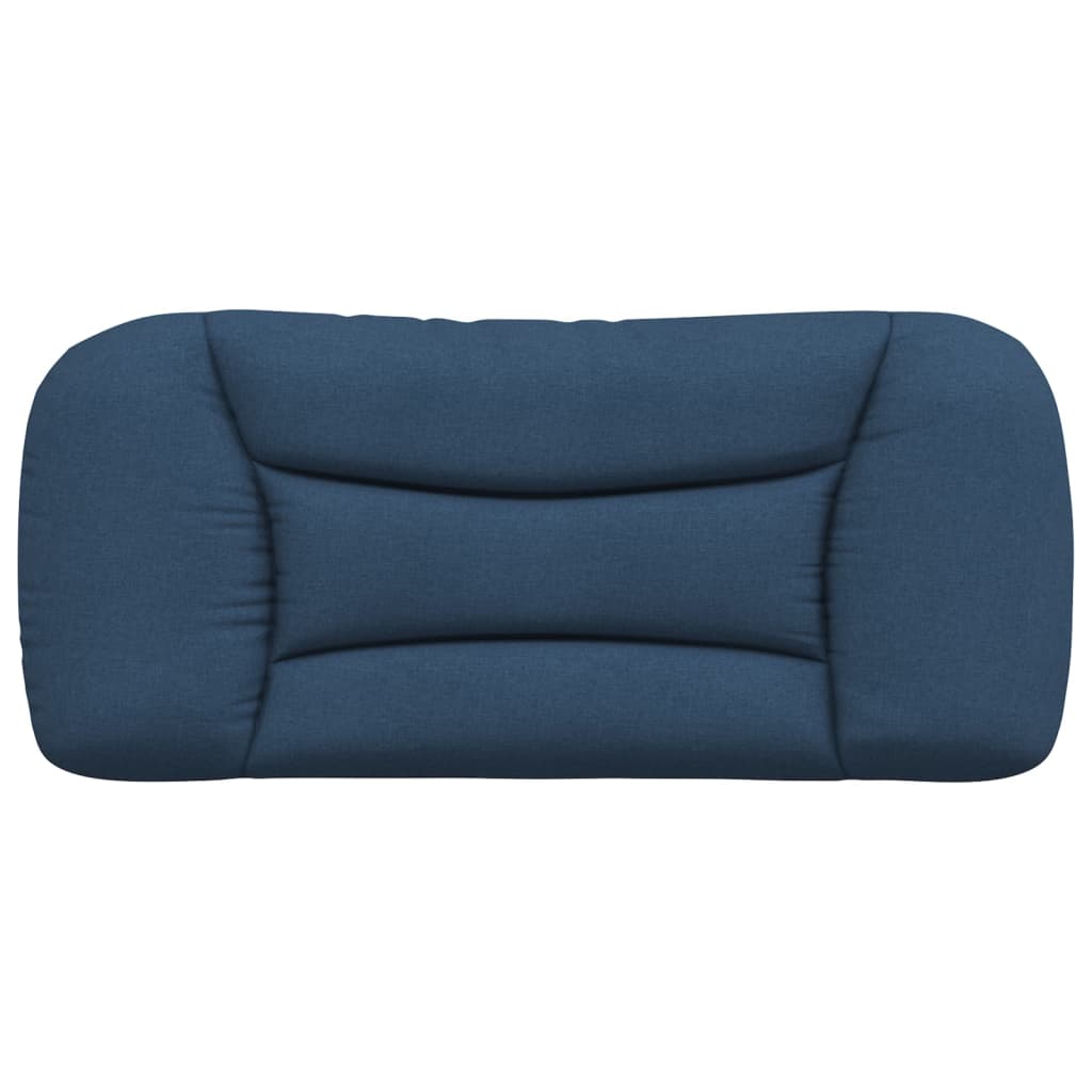 Coussin de tête de lit bleu 90 cm tissu - XIOS