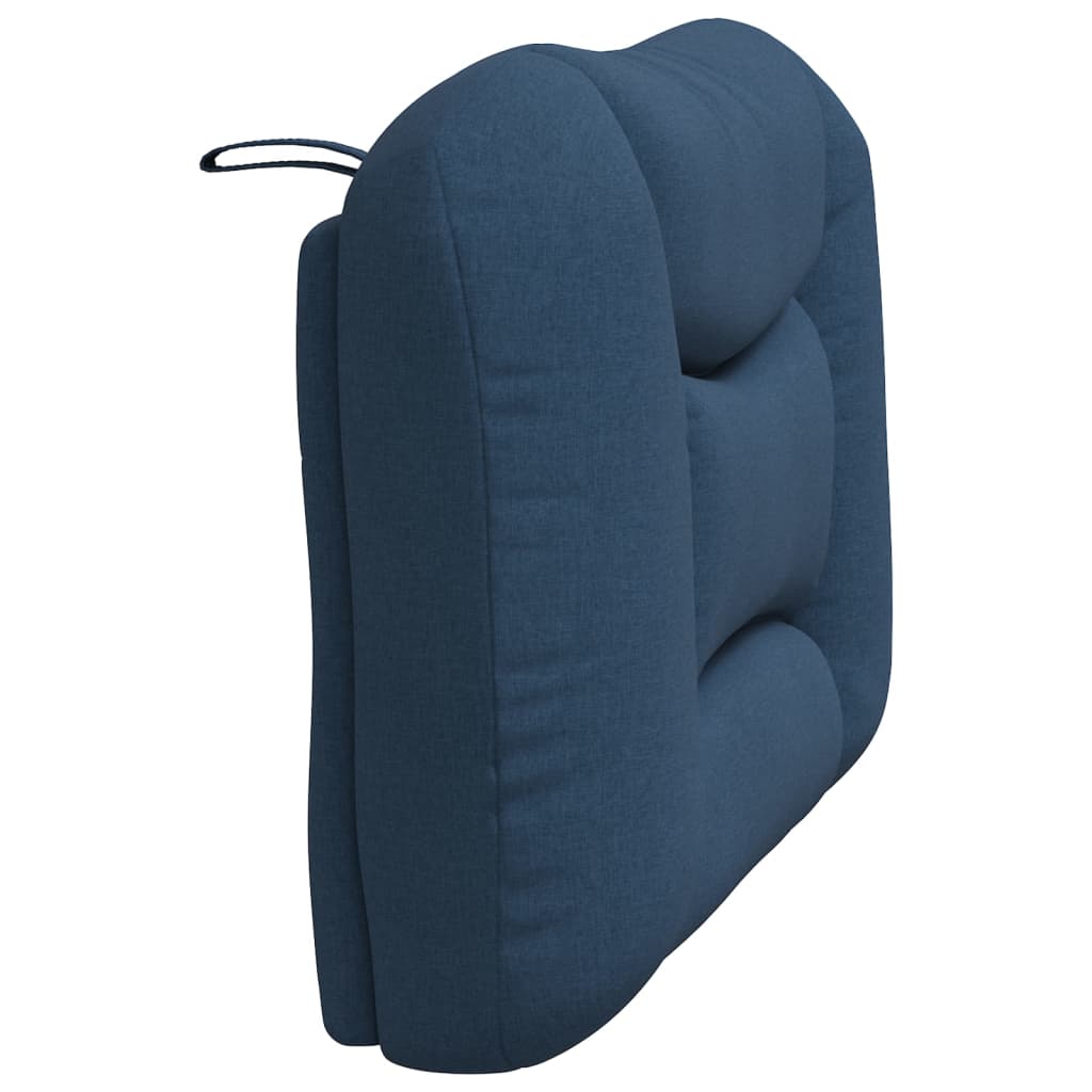 Coussin de tête de lit bleu 90 cm tissu - XIOS