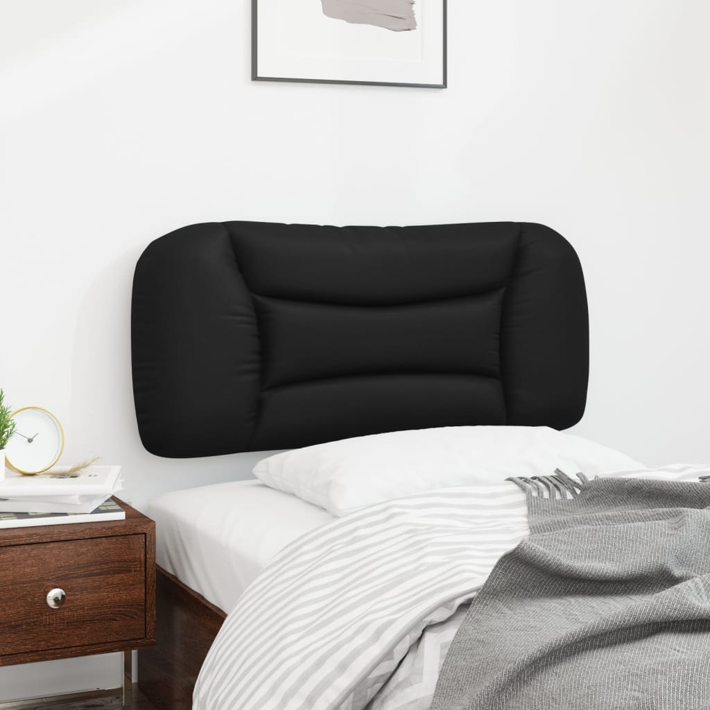 Coussin de tête de lit noir 90 cm similicuir - XIOS