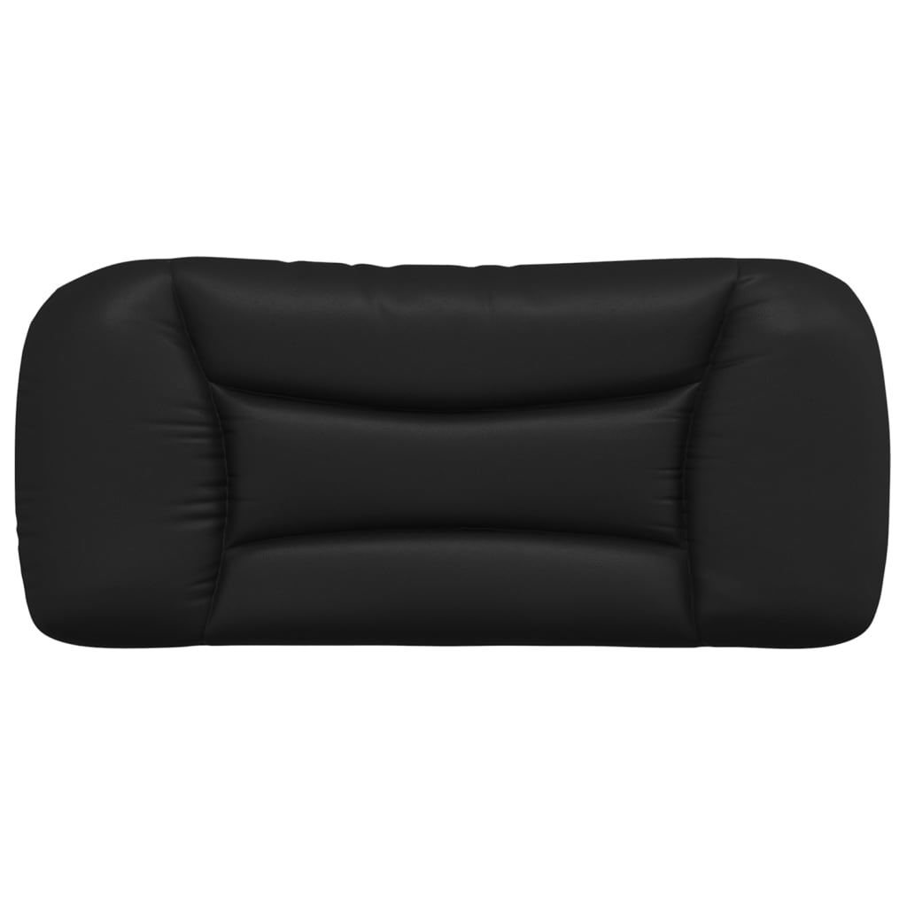 Coussin de tête de lit noir 90 cm similicuir - XIOS