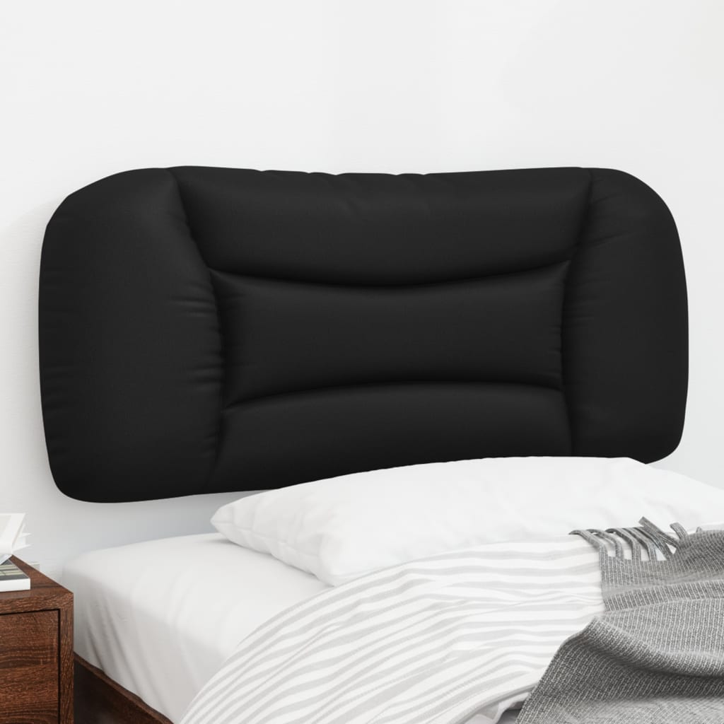 Coussin de tête de lit noir 90 cm similicuir - XIOS