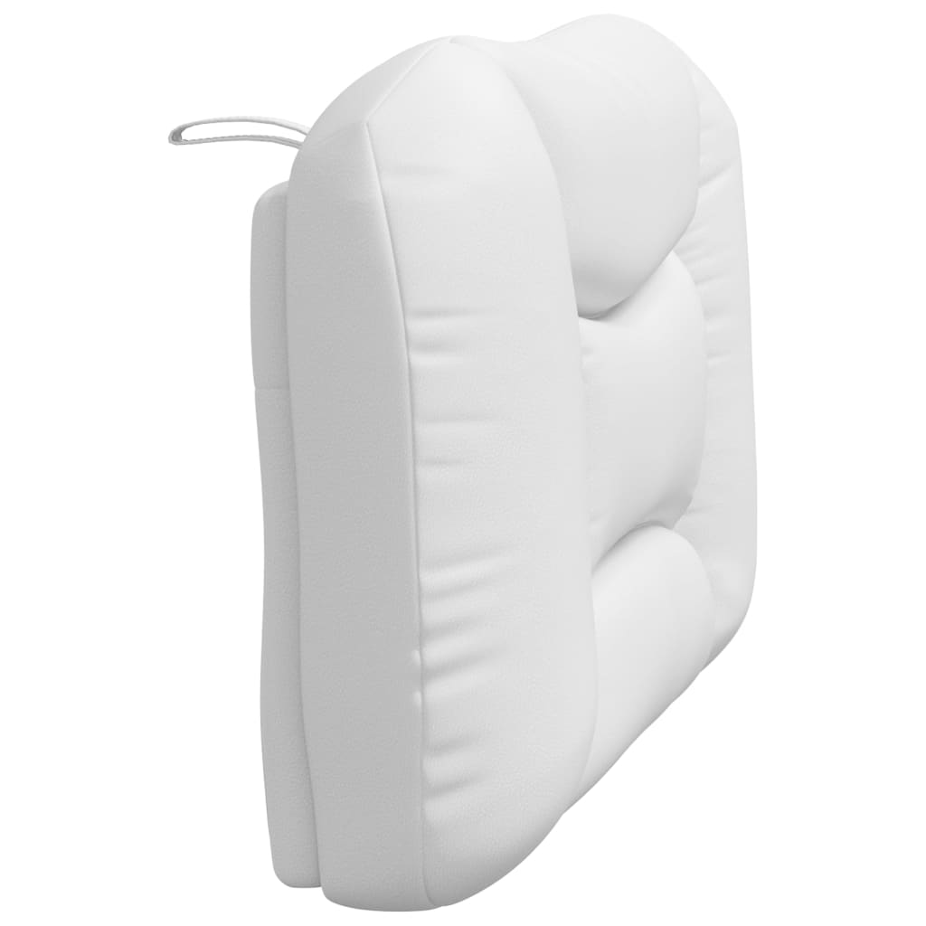 Coussin de tête de lit blanc 90 cm similicuir - XIOS