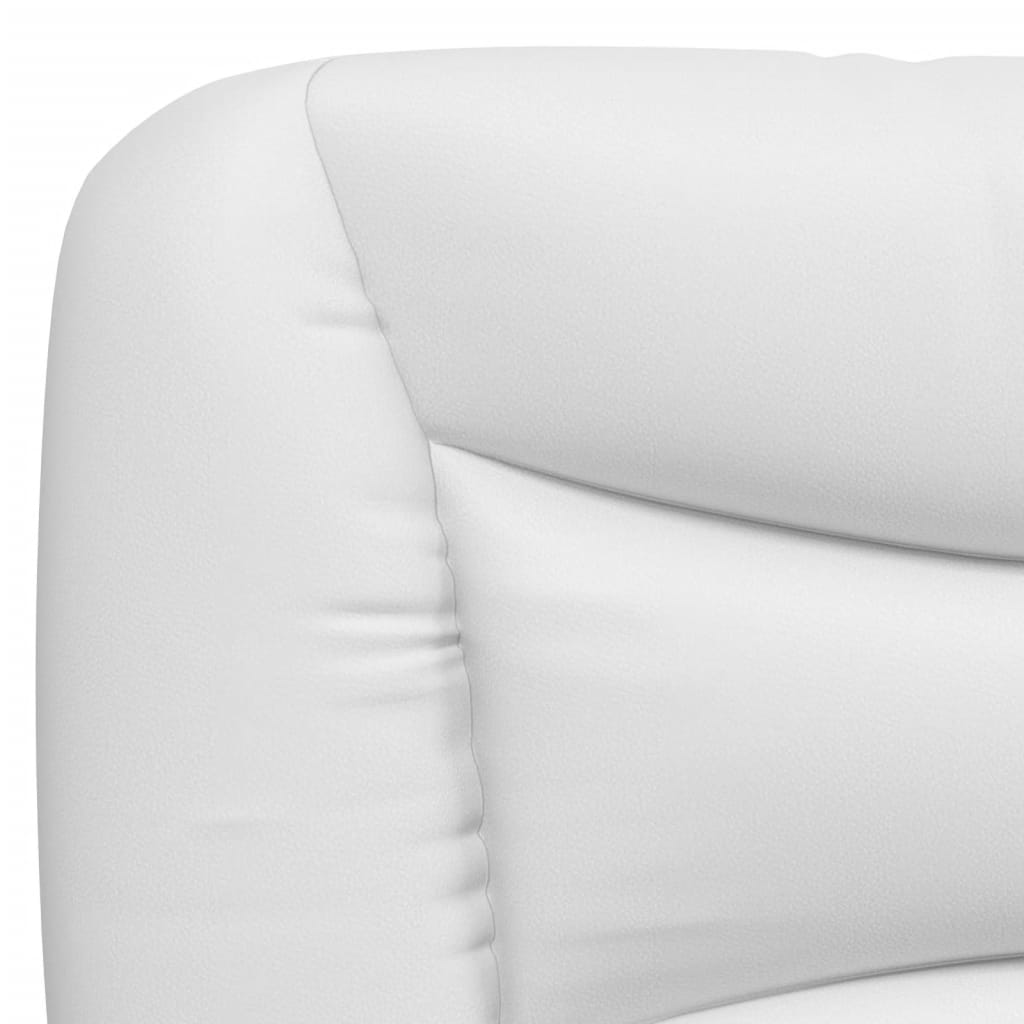 Coussin de tête de lit blanc 90 cm similicuir - XIOS
