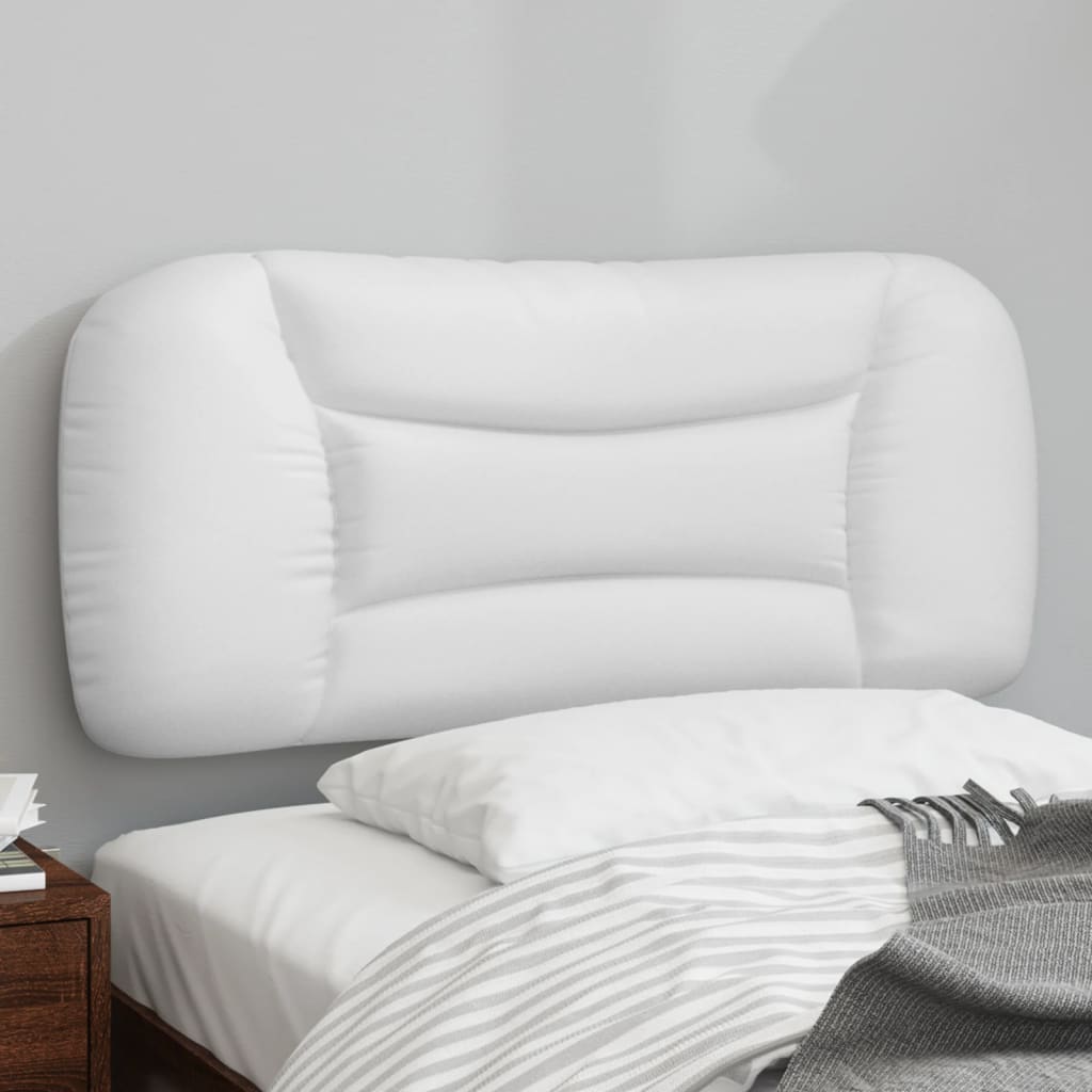 Coussin de tête de lit blanc 90 cm similicuir - XIOS