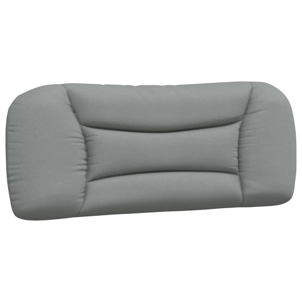 Coussin de tête de lit gris clair 100 cm tissu - XIOS