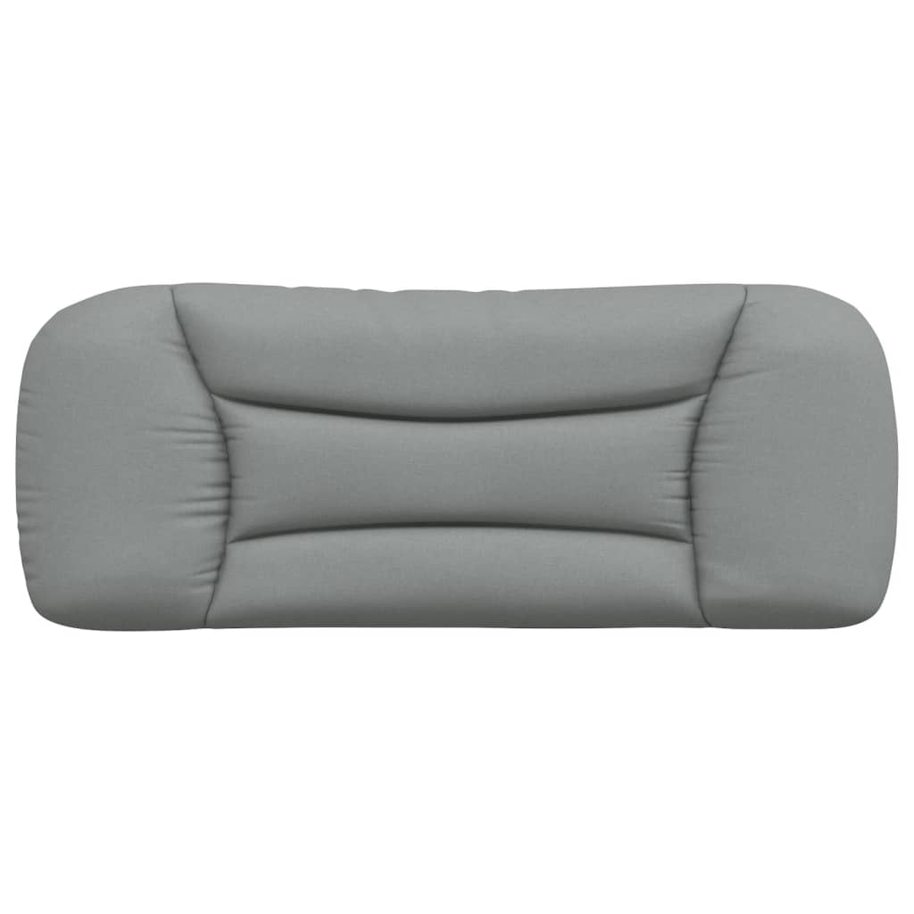 Coussin de tête de lit gris clair 100 cm tissu - XIOS