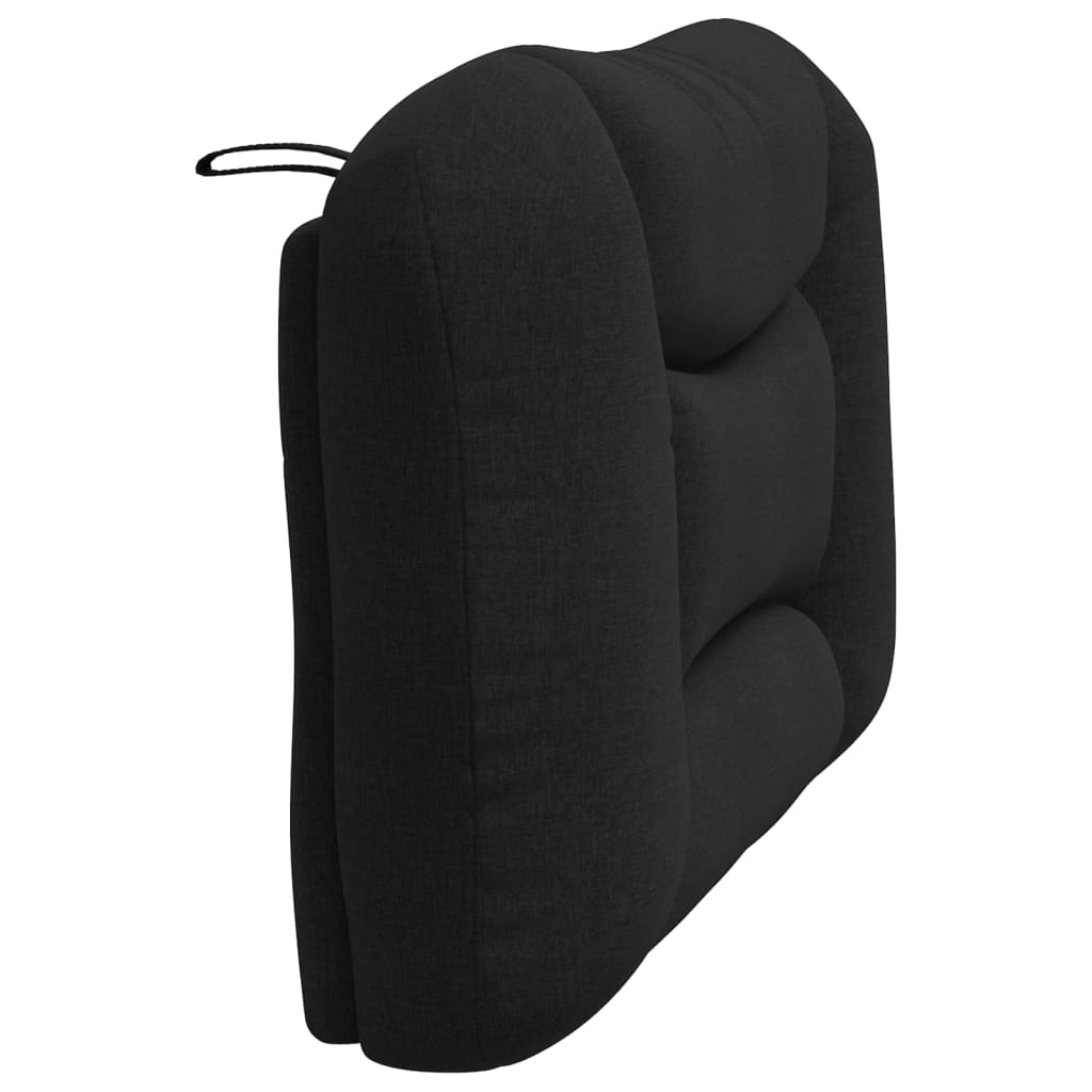 Coussin de tête de lit noir 100 cm tissu - XIOS