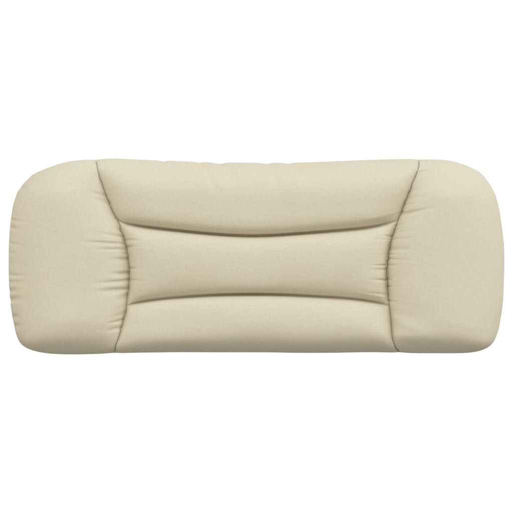 Coussin de tête de lit crème 100 cm tissu - XIOS
