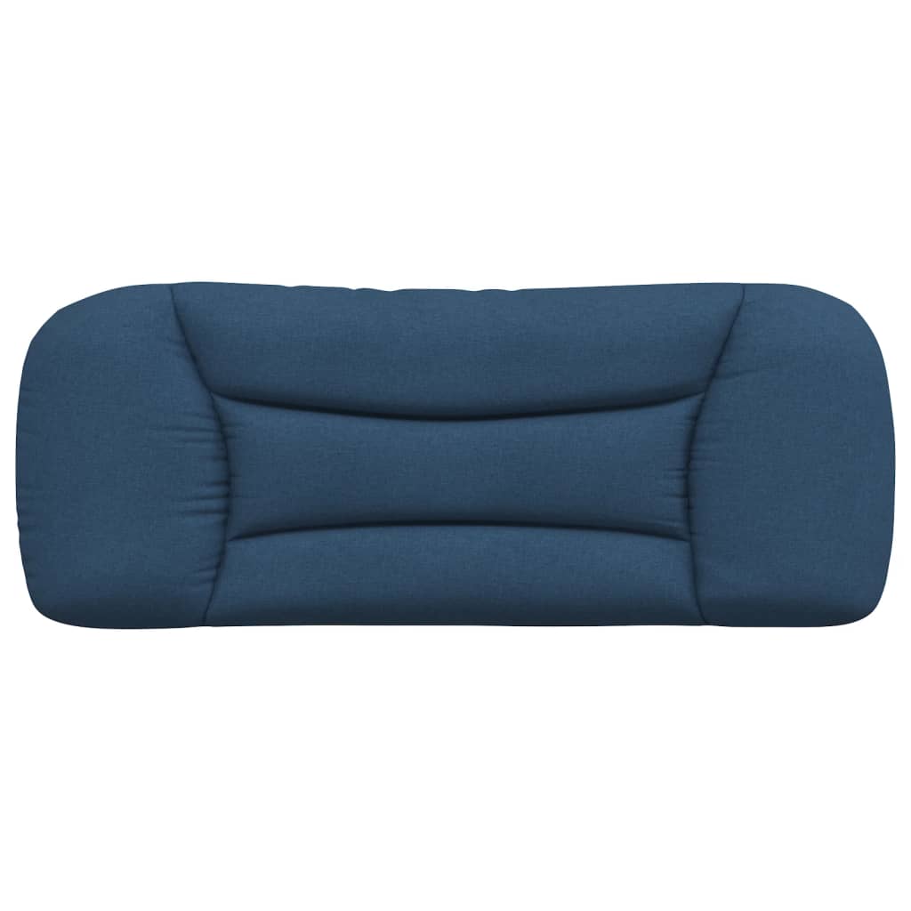 Coussin de tête de lit bleu 100 cm tissu - XIOS