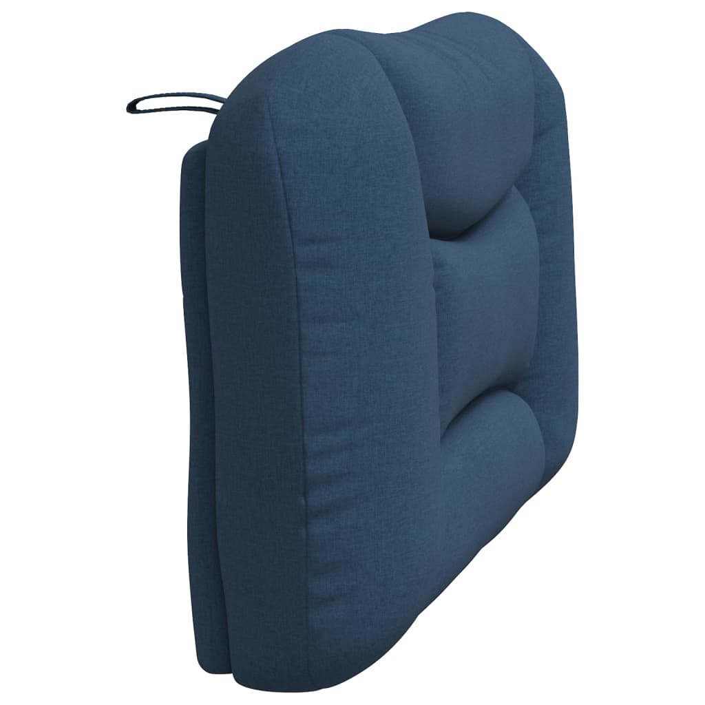 Coussin de tête de lit bleu 100 cm tissu - XIOS