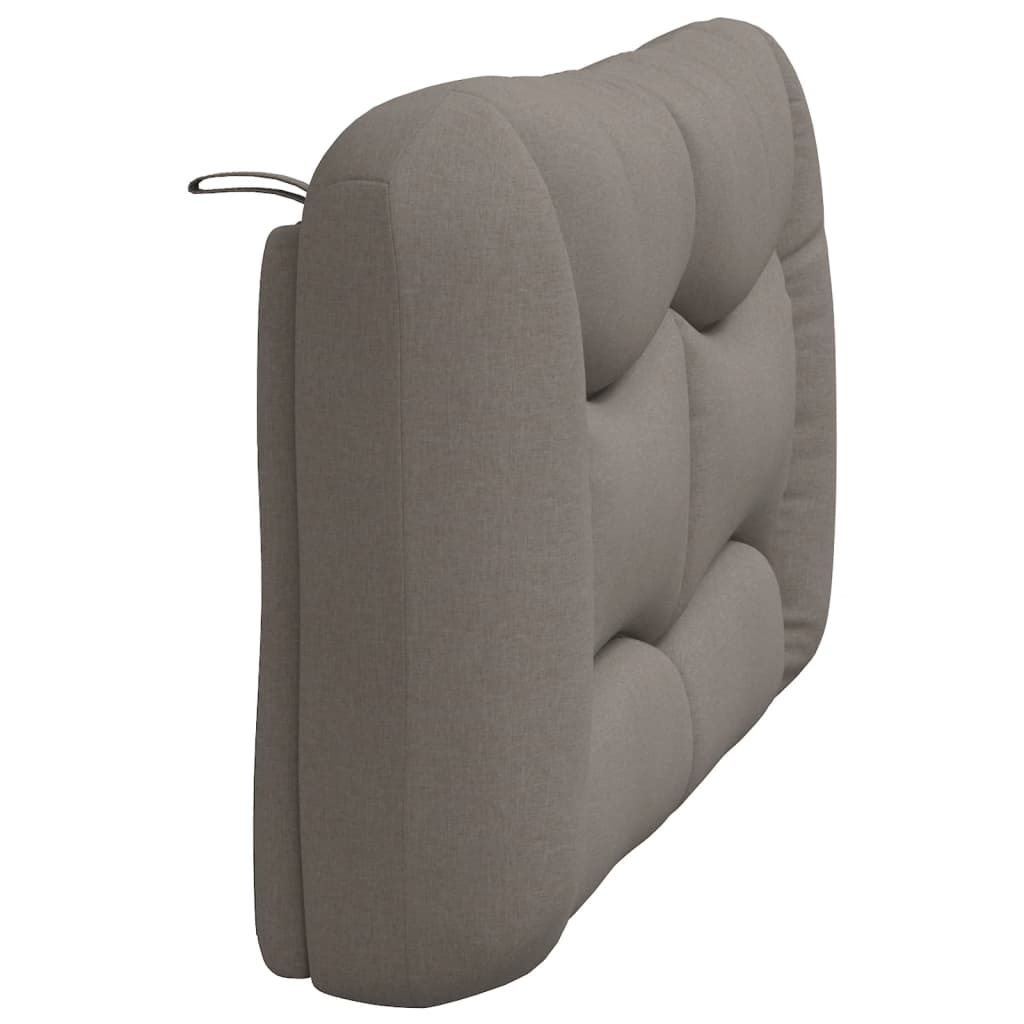 Coussin de tête de lit taupe 120 cm tissu - XIOS