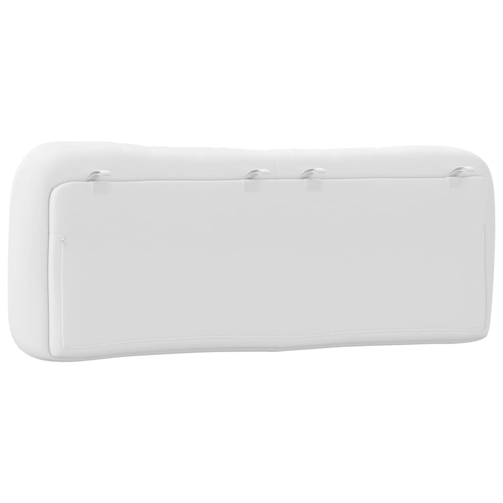 Coussin de tête de lit blanc 120 cm similicuir - XIOS