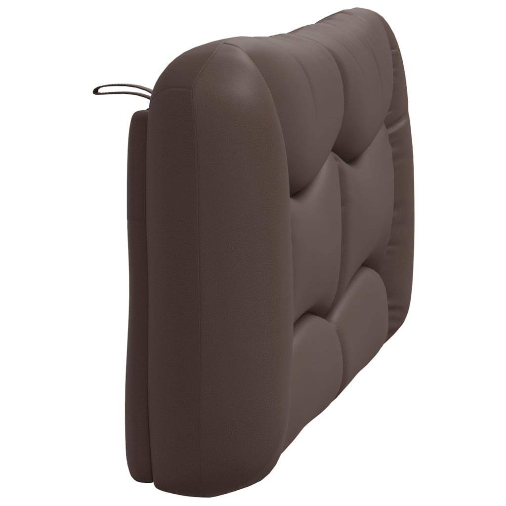 Coussin de tête de lit marron 120 cm similicuir - XIOS