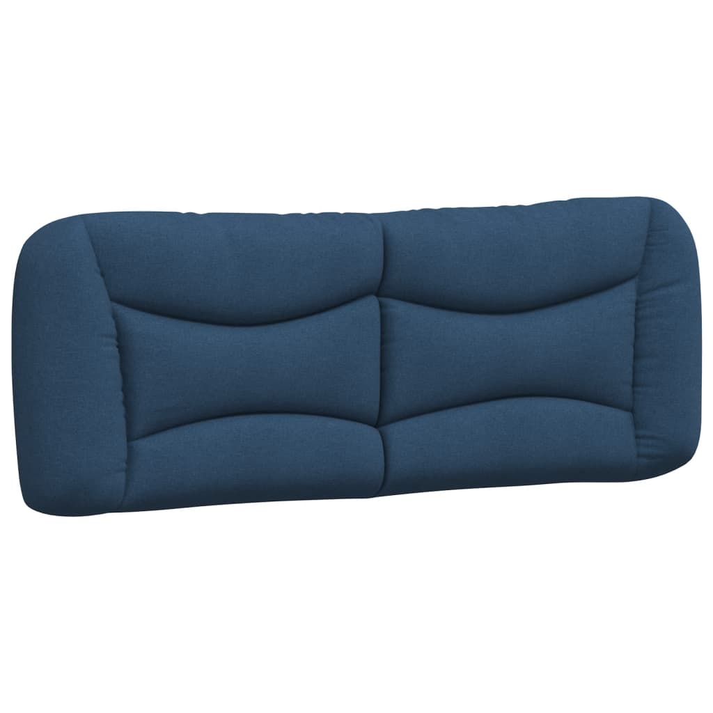 Coussin de tête de lit bleu 140 cm tissu - XIOS