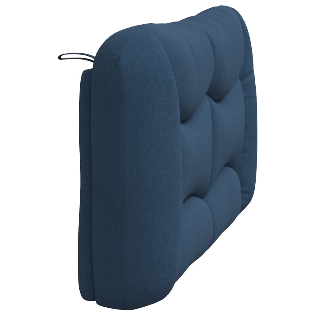 Coussin de tête de lit bleu 140 cm tissu - XIOS