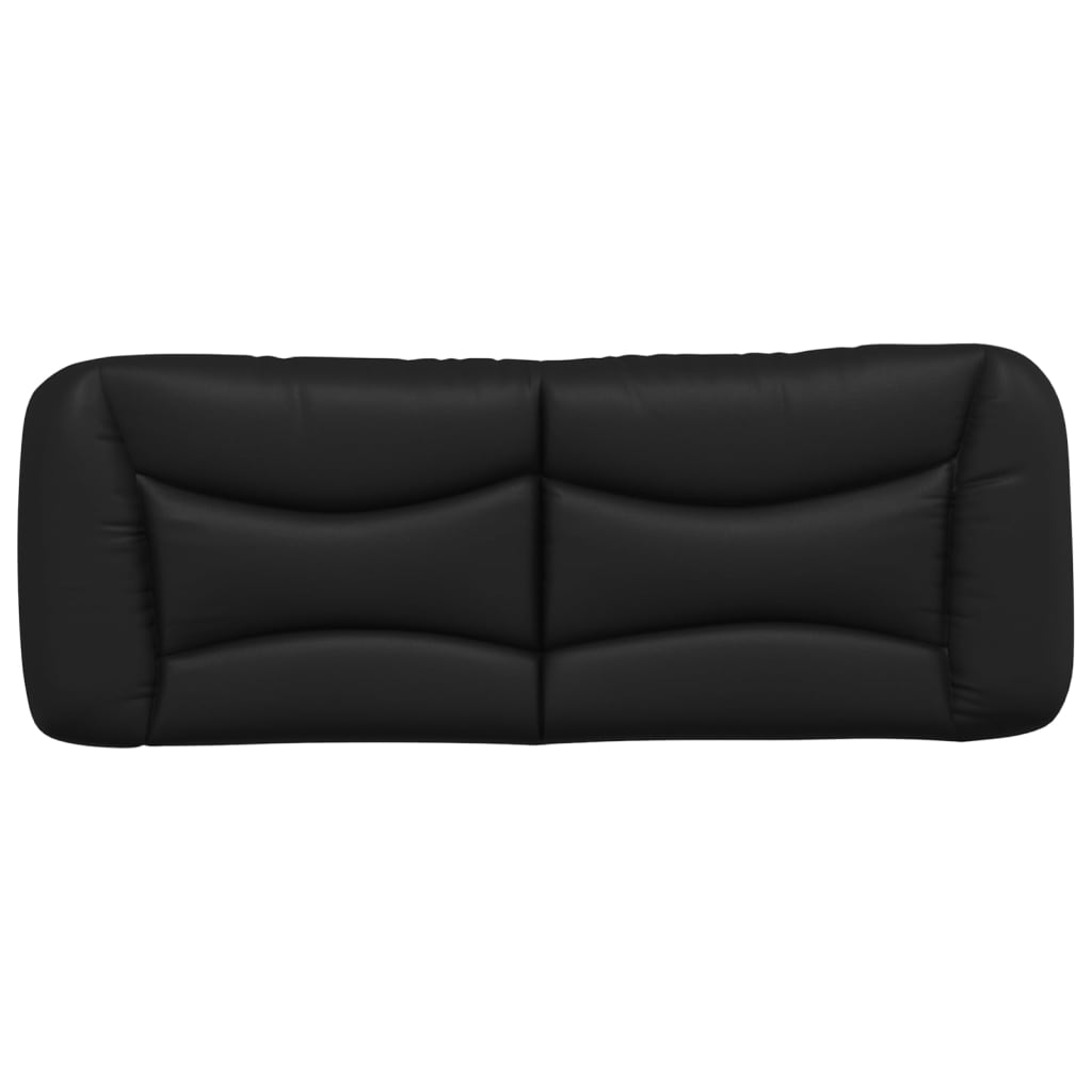Coussin de tête de lit noir 140 cm similicuir - XIOS
