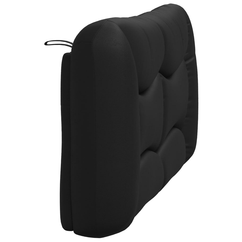 Coussin de tête de lit noir 140 cm similicuir - XIOS