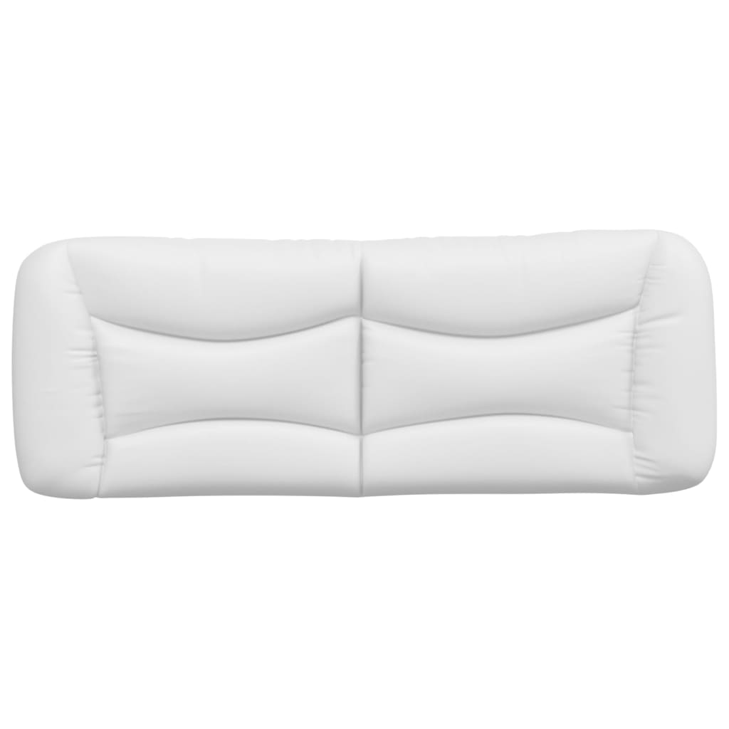 Coussin de tête de lit blanc 140 cm similicuir - XIOS