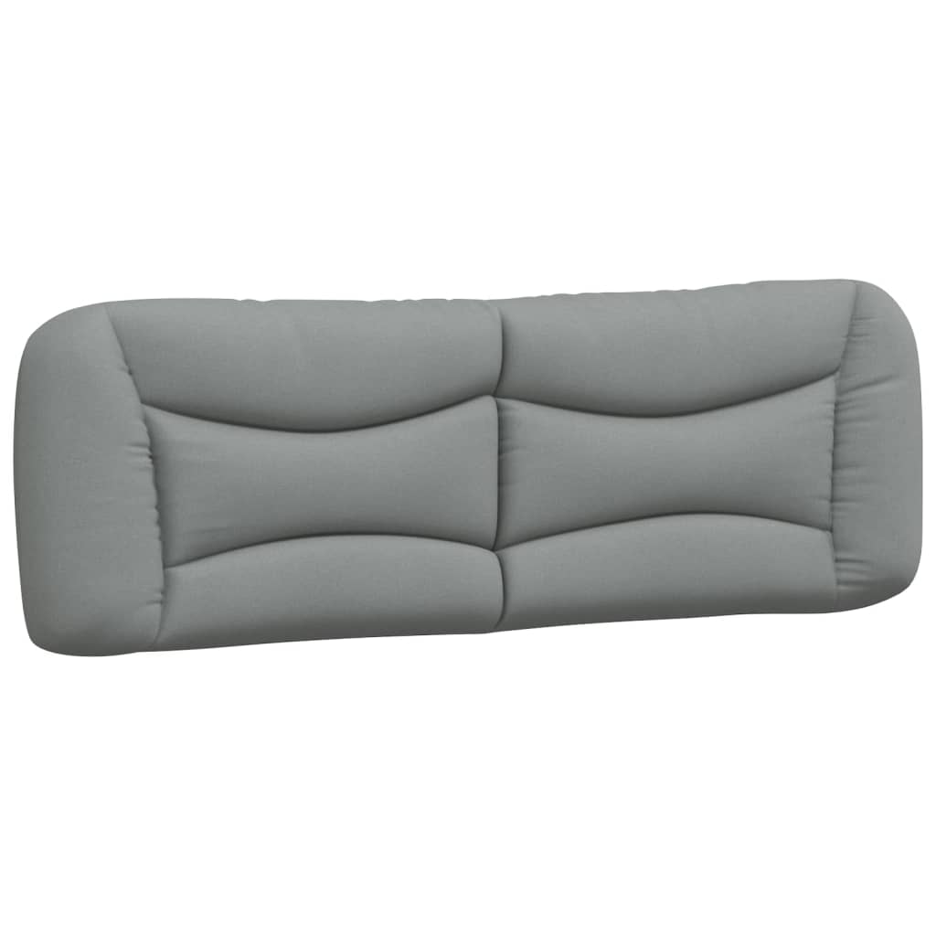 Coussin de tête de lit gris clair 160 cm tissu - XIOS