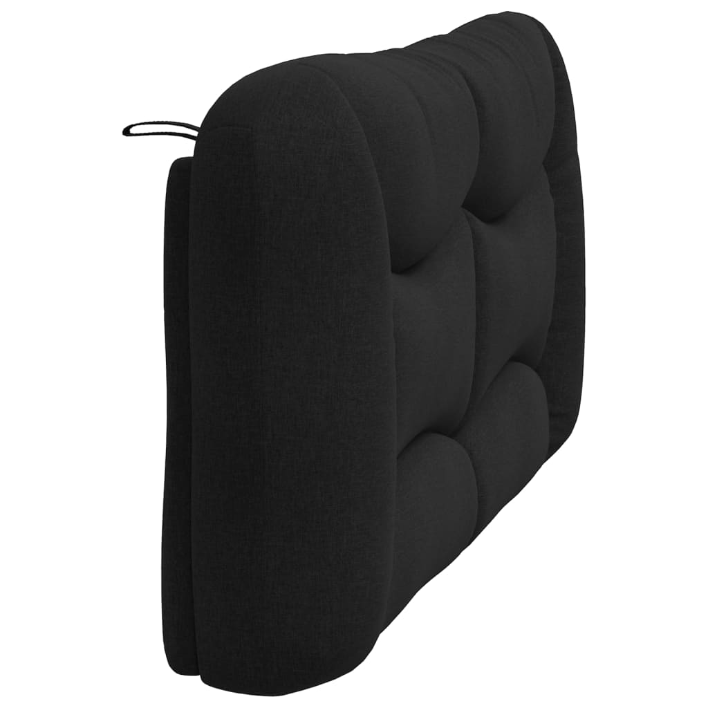 Coussin de tête de lit noir 160 cm tissu - XIOS