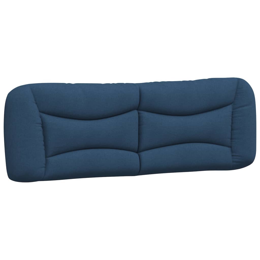 Coussin de tête de lit bleu 160 cm tissu - XIOS