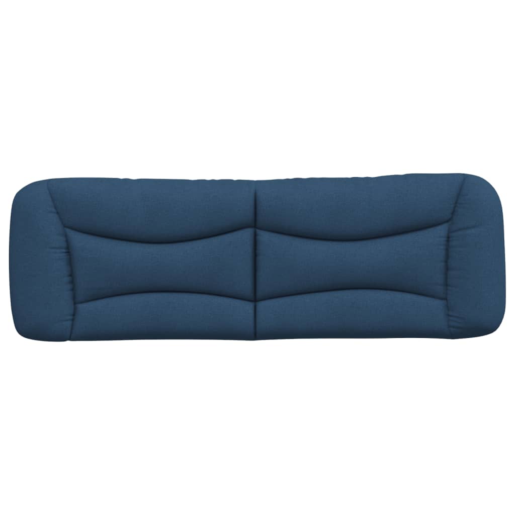 Coussin de tête de lit bleu 160 cm tissu - XIOS