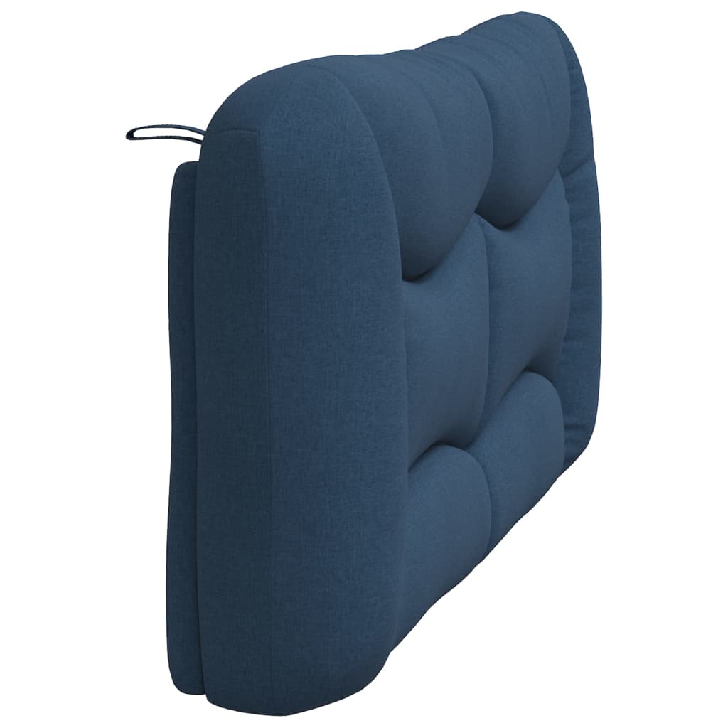 Coussin de tête de lit bleu 160 cm tissu - XIOS