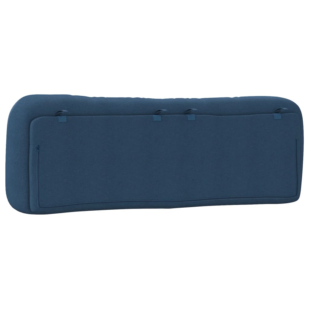 Coussin de tête de lit bleu 160 cm tissu - XIOS