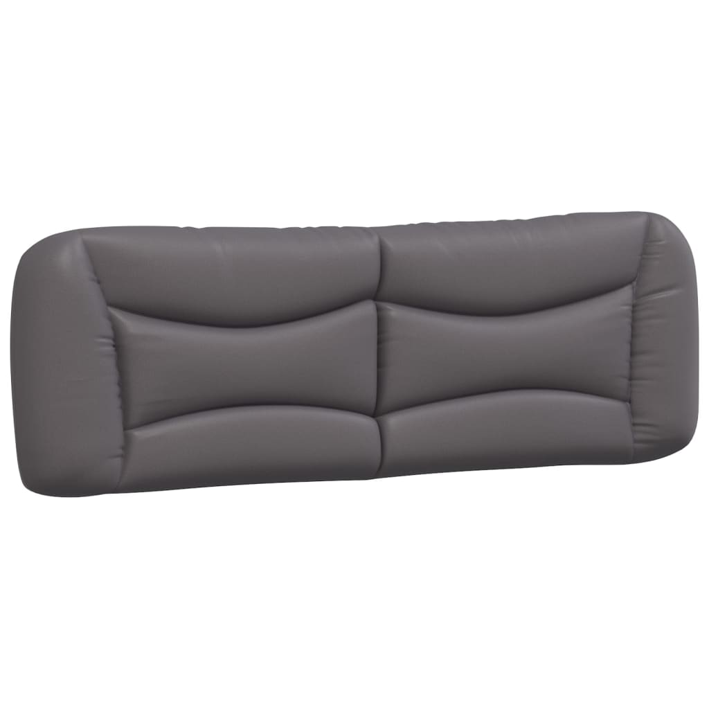 Coussin de tête de lit gris 160 cm similicuir - XIOS
