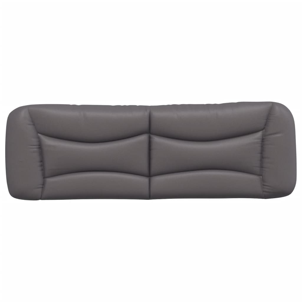 Coussin de tête de lit gris 160 cm similicuir - XIOS