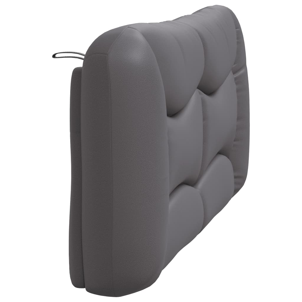 Coussin de tête de lit gris 160 cm similicuir - XIOS