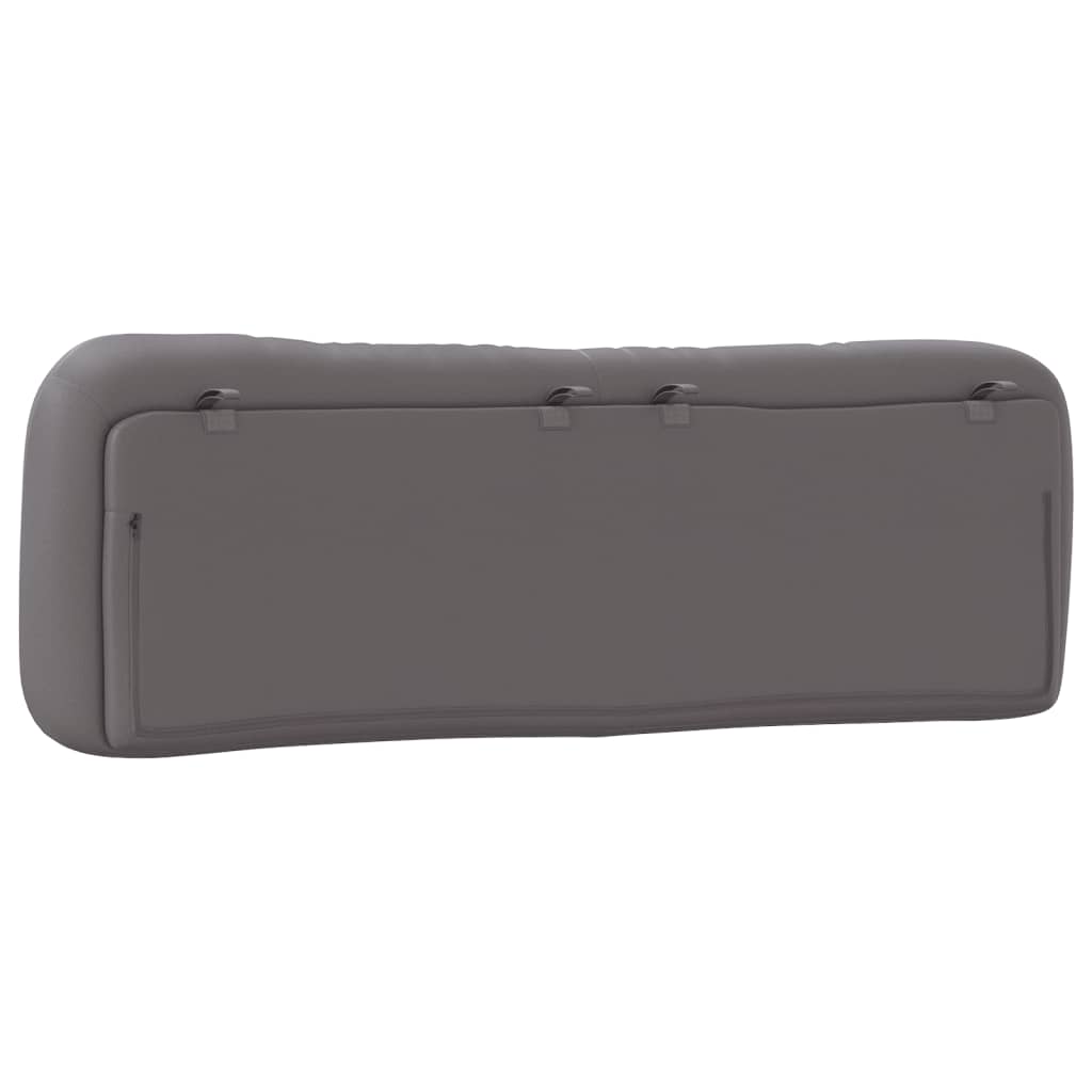 Coussin de tête de lit gris 160 cm similicuir - XIOS