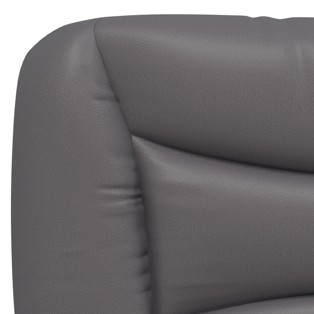 Coussin de tête de lit gris 160 cm similicuir - XIOS
