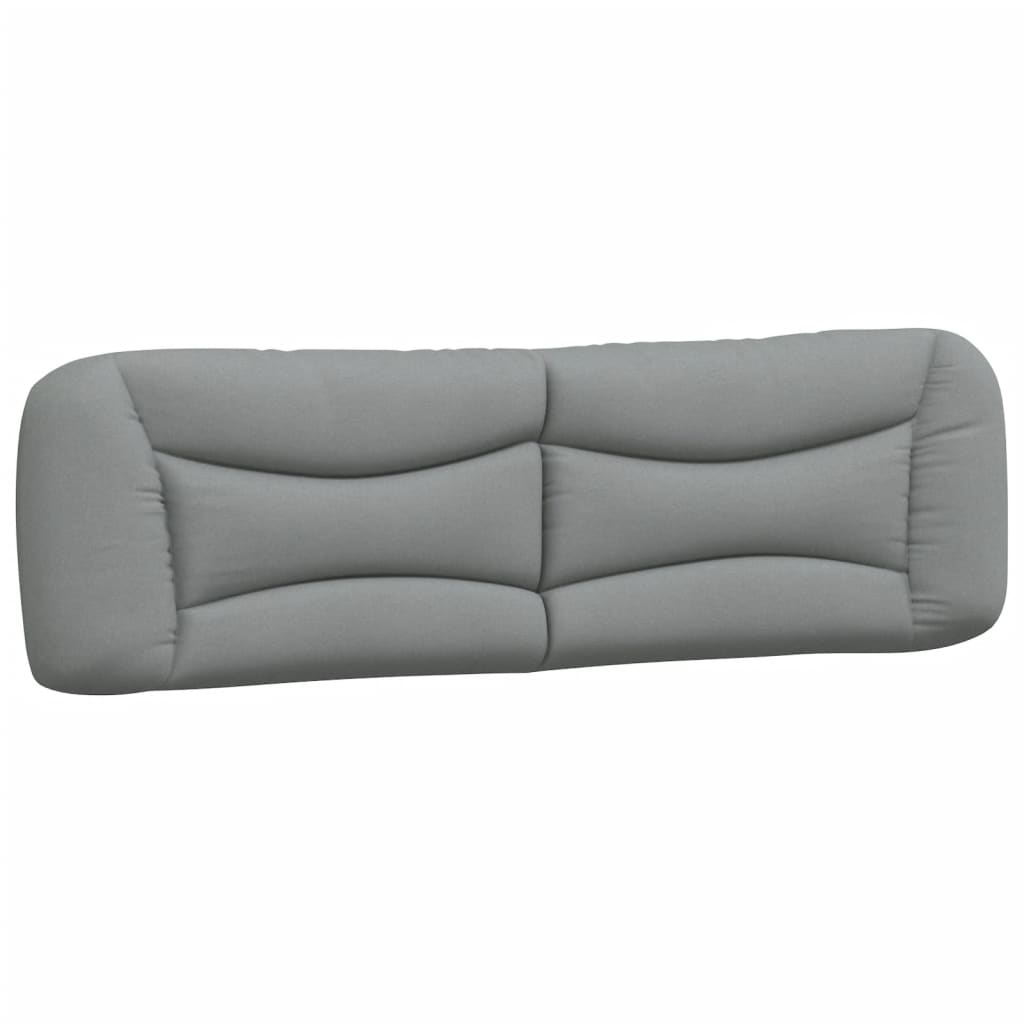 Coussin de tête de lit gris clair 180 cm tissu - XIOS