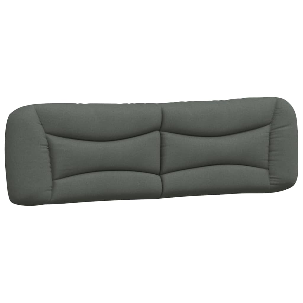 Coussin de tête de lit gris foncé 180 cm tissu - XIOS