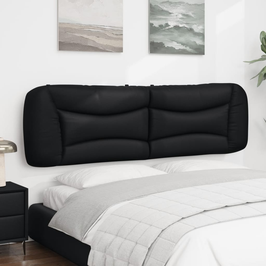 Coussin de tête de lit noir 180 cm similicuir - XIOS