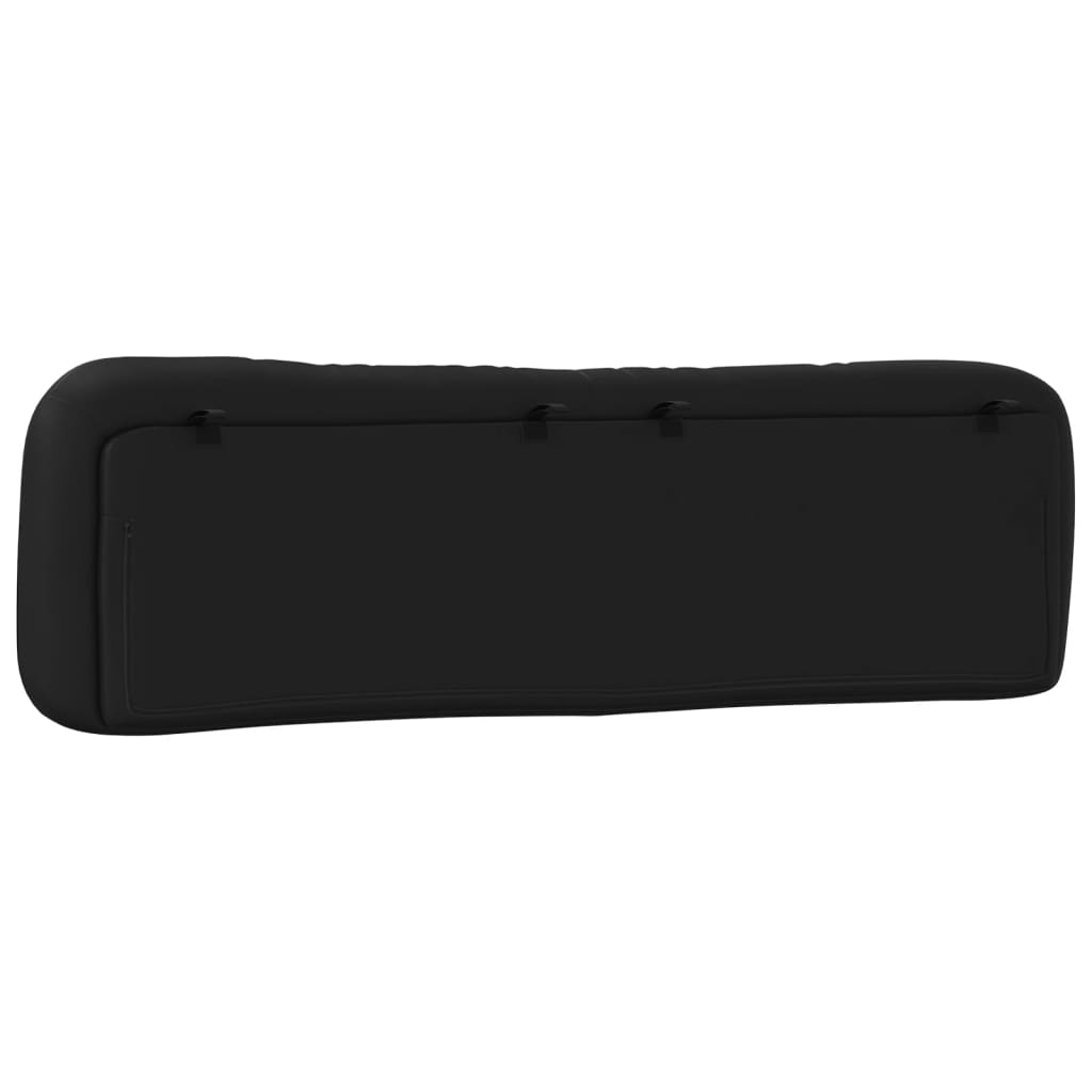 Coussin de tête de lit noir 180 cm similicuir - XIOS