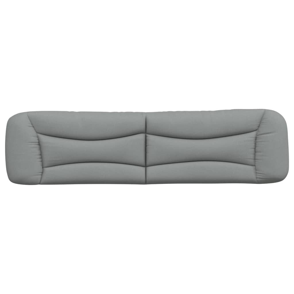 Coussin de tête de lit gris clair 200 cm tissu - XIOS