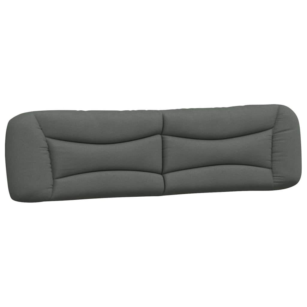 Coussin de tête de lit gris foncé 200 cm tissu - XIOS