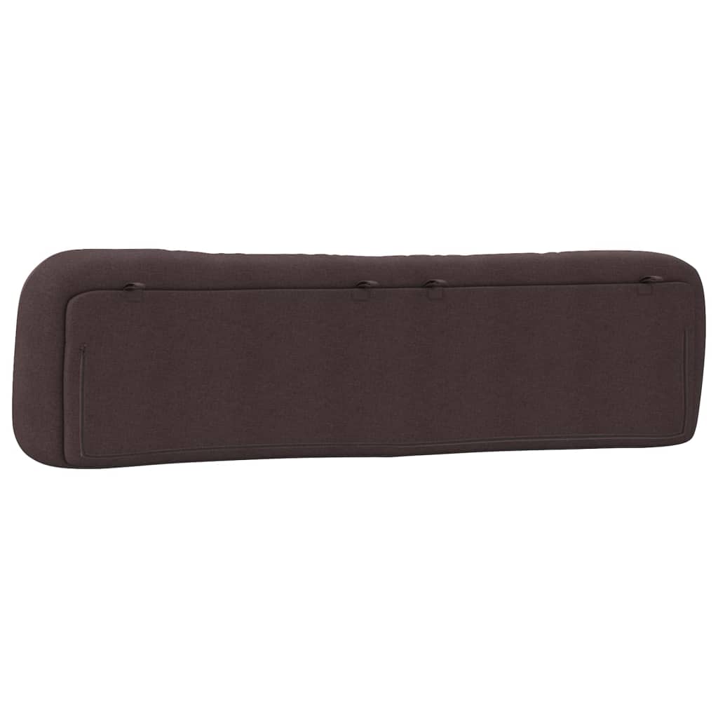 Coussin de tête de lit marron foncé 200 cm tissu - XIOS
