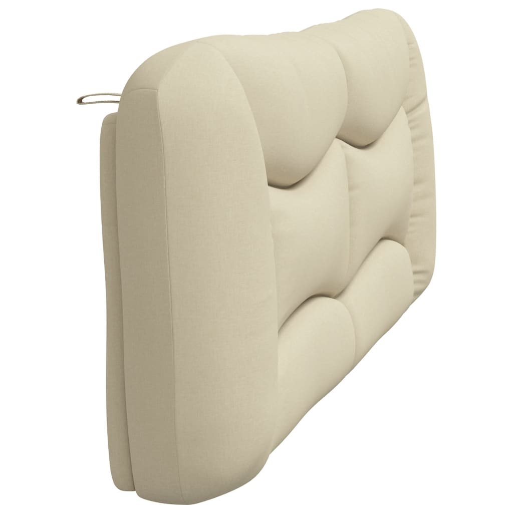 Coussin de tête de lit crème 200 cm tissu - XIOS