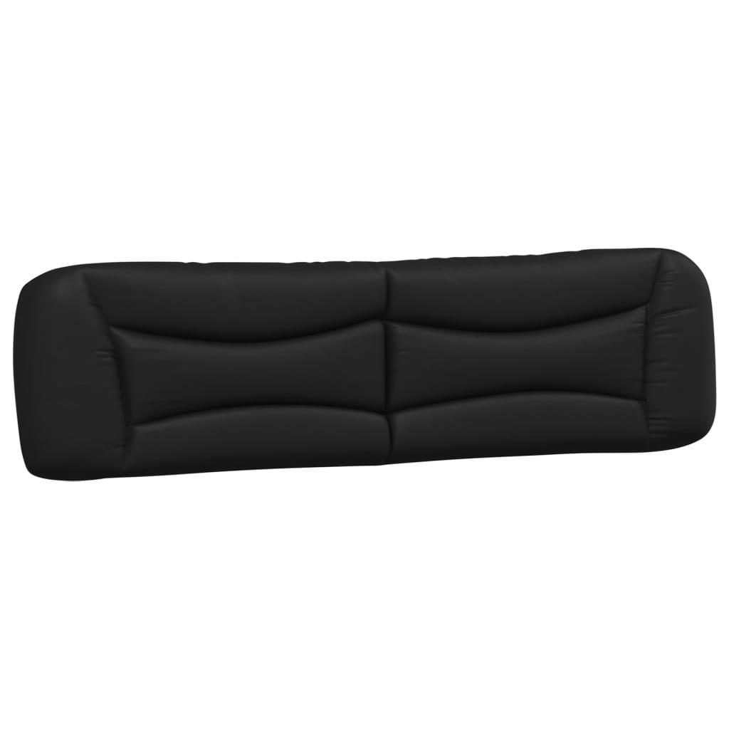 Coussin de tête de lit noir 200 cm similicuir - XIOS