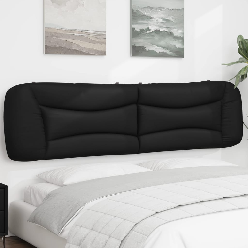Coussin de tête de lit noir 200 cm similicuir - XIOS