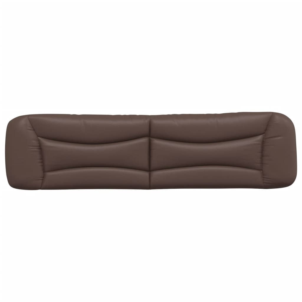 Coussin de tête de lit marron 200 cm similicuir - XIOS